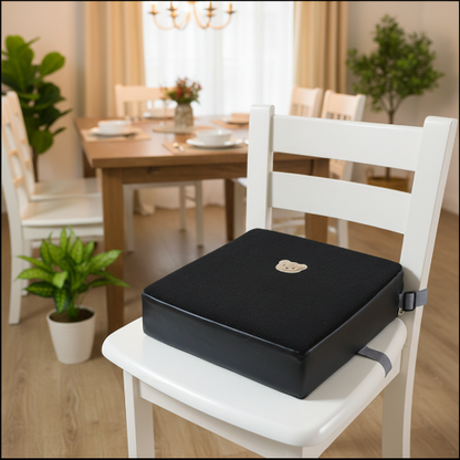Rehausseur chaise noir avec ourson