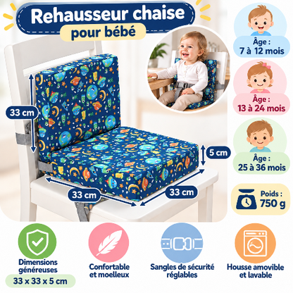 Rehausseur chaise pour bébé dimensions