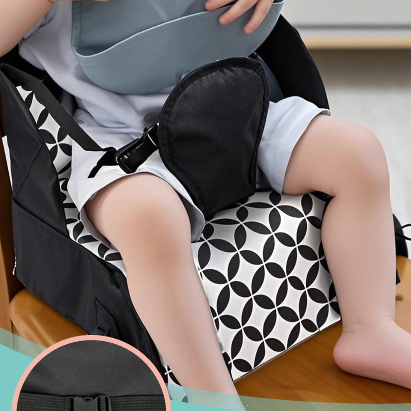Rehaussseur chaise bébé pliable avec attache
