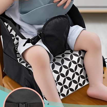 Rehaussseur chaise bébé pliable avec attache