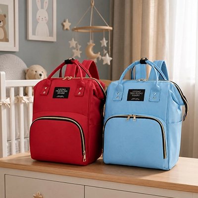 Sac a dos a langer rangement optimisé route et bleu