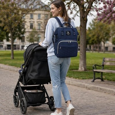 Sac a dos langer organisé multicompartiments avec maman