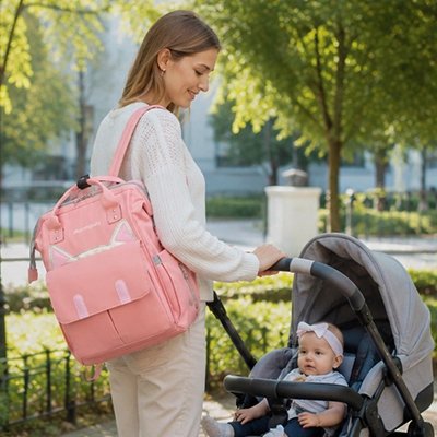 Sac a dos a langer a dos langer poche imperméable rose