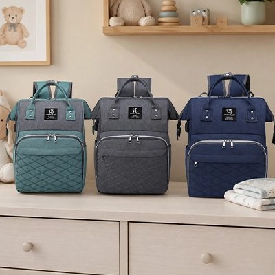 Sac a dos langer oganisé multicompartiments trois différentes couleurs