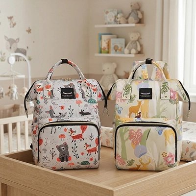 Sac a langer bébé nomade multipoches différentes animaux