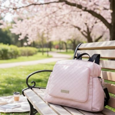 Sac à langer bébé pratique et spacieux rose