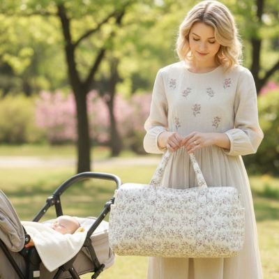 Sac à langer multicompartiments facile à porter
