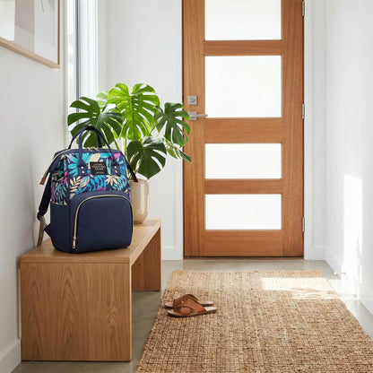 Sac à langer pratique sur bleu