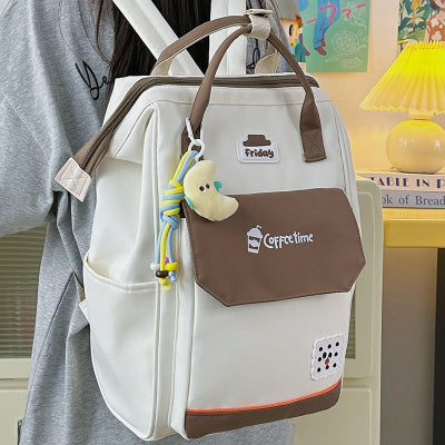 Sac a langer sac a dos blanc ultra organisé