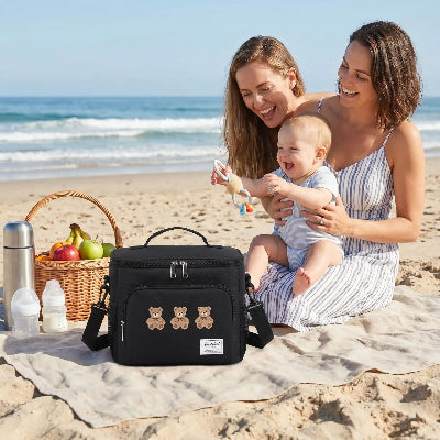 Sac isotherme bébé compact pratique noir