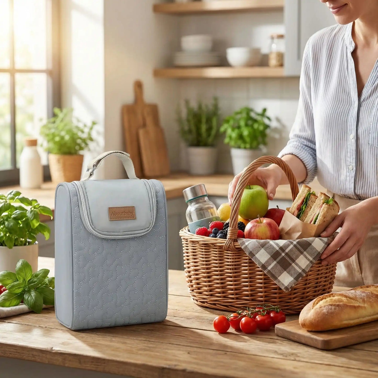 sac isotherme bébé nomade serein bleu