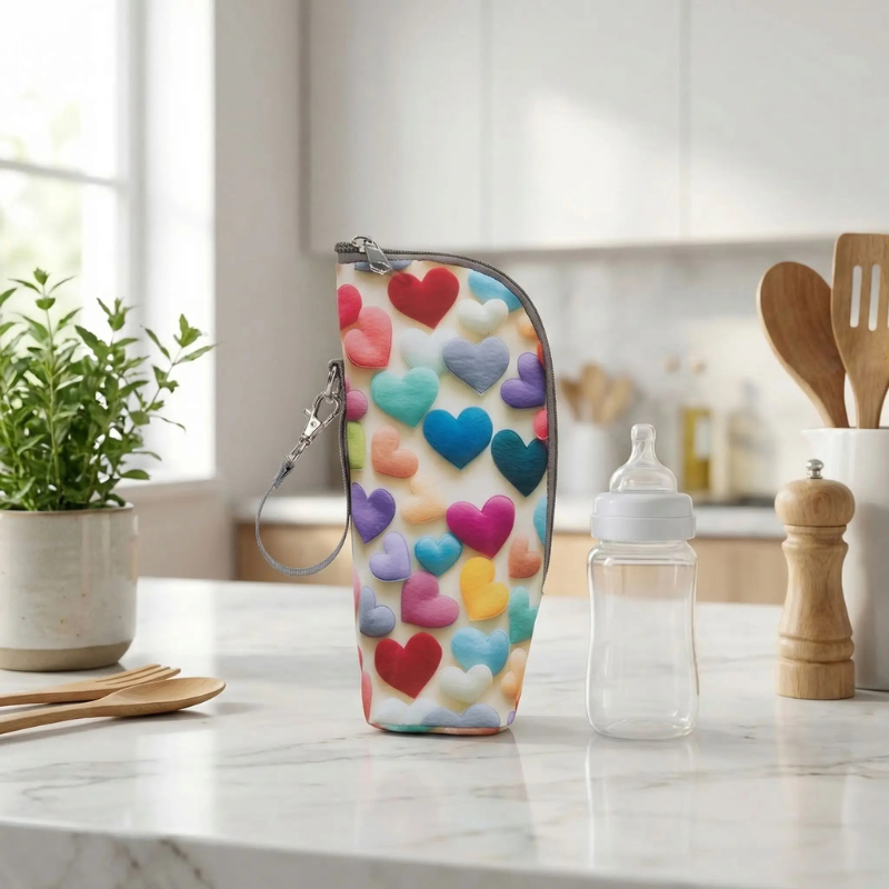 Sac isotherme bébé nomade idéal avec coeurs