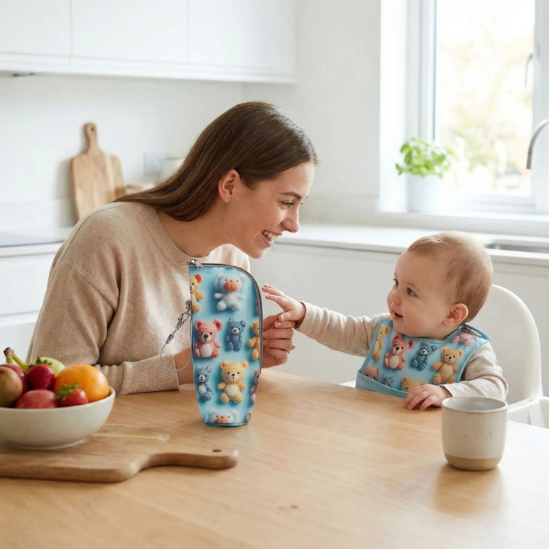 Sac isotherme bébé nomade idéal avec oursons