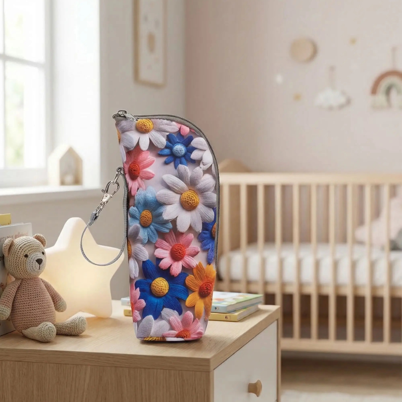 Sac isotherme bébé nomade idéal fleurs paquerette