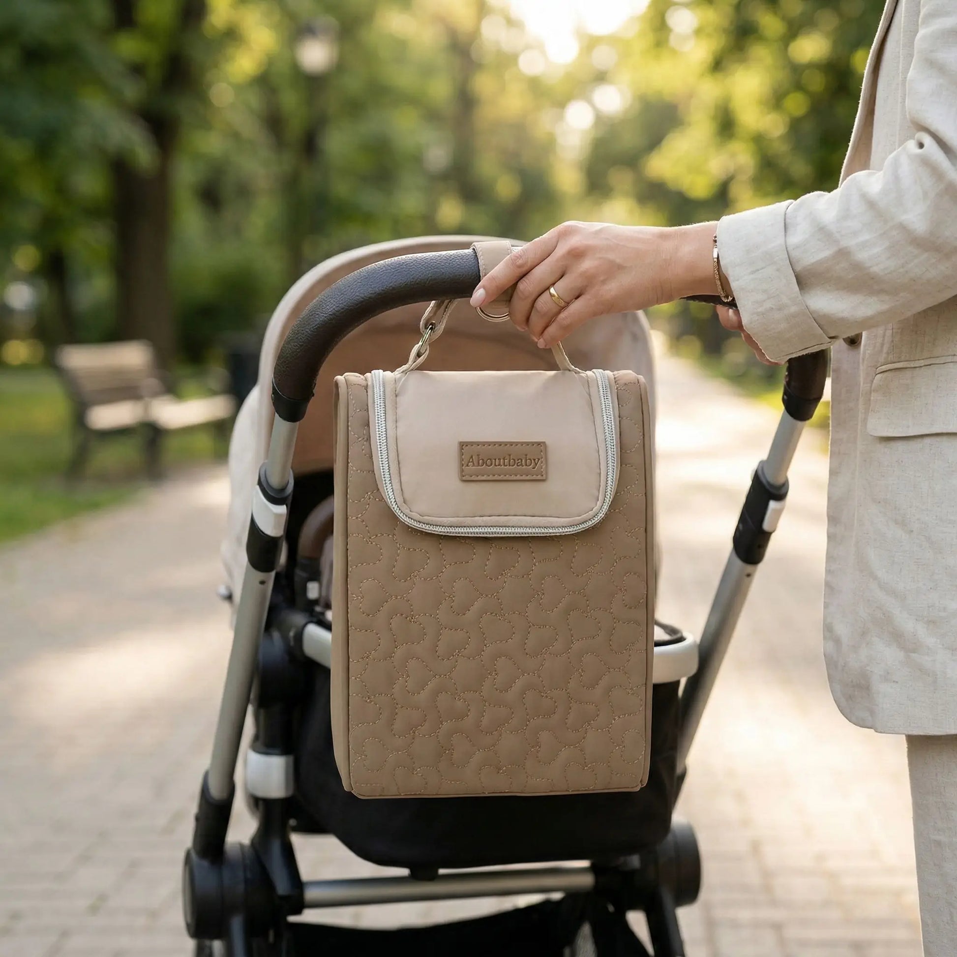 Sac isotherme bébé nomade serein avec poussette