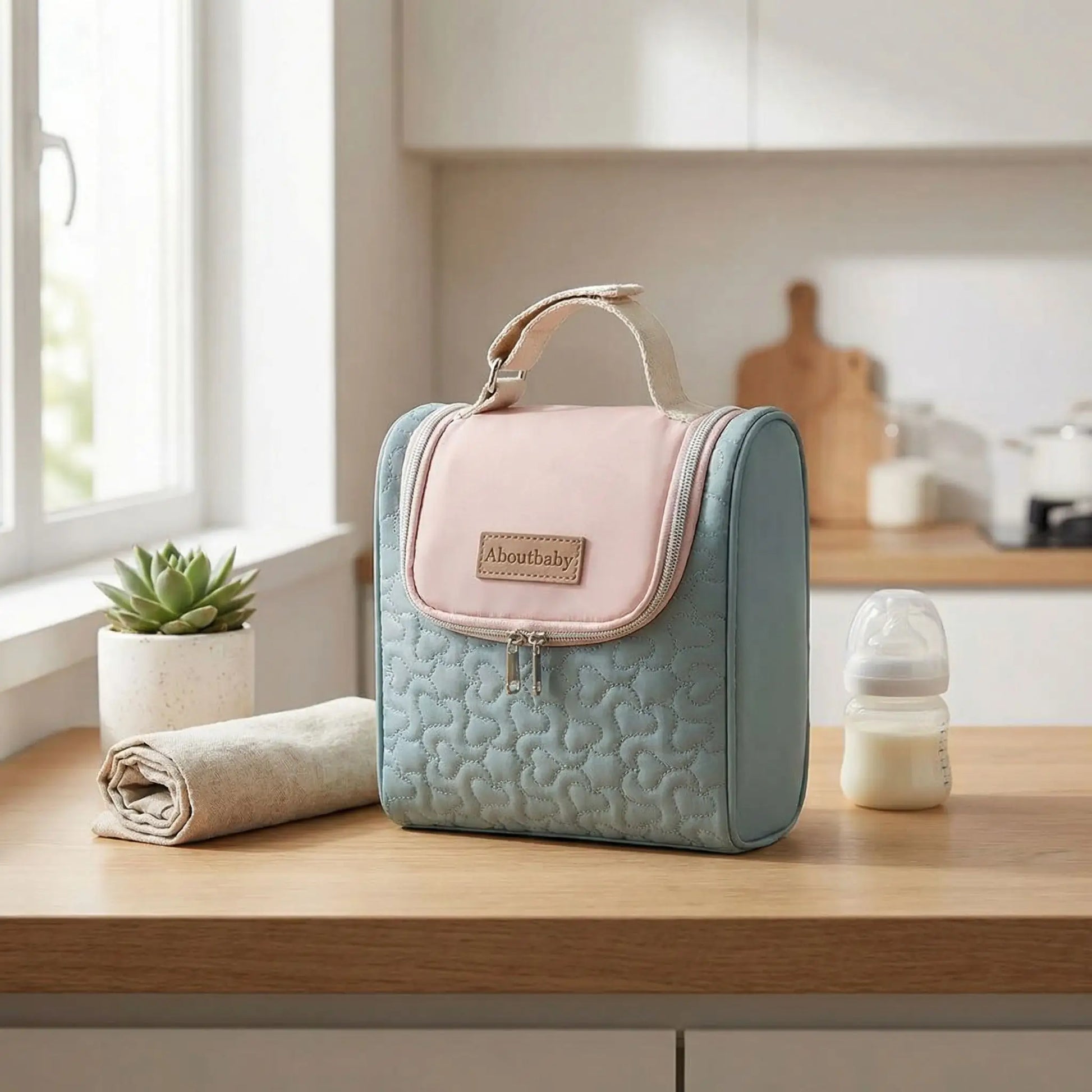 Sac isotherme bébé nomade serein rose