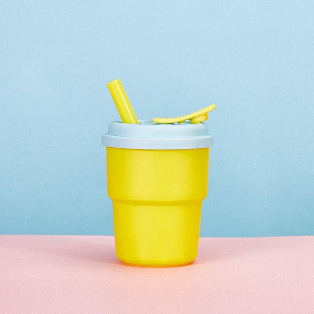 Tasse avec paille pour bebe | Silicone