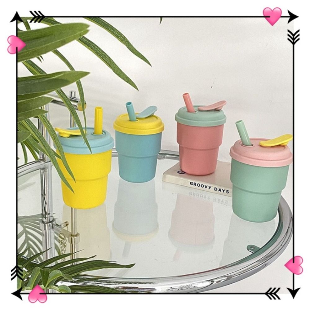 Tasse avec paille pour bebe | Silicone