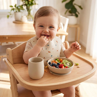 Tasse dapprentissage bébé beige