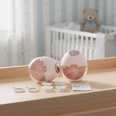 Tire lait portable silencieux rechargable rose 