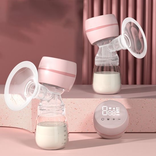 Tire lait silencieux efficace rose