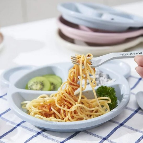 Vaisselle bébé Nicole naturelle sécurisée différant