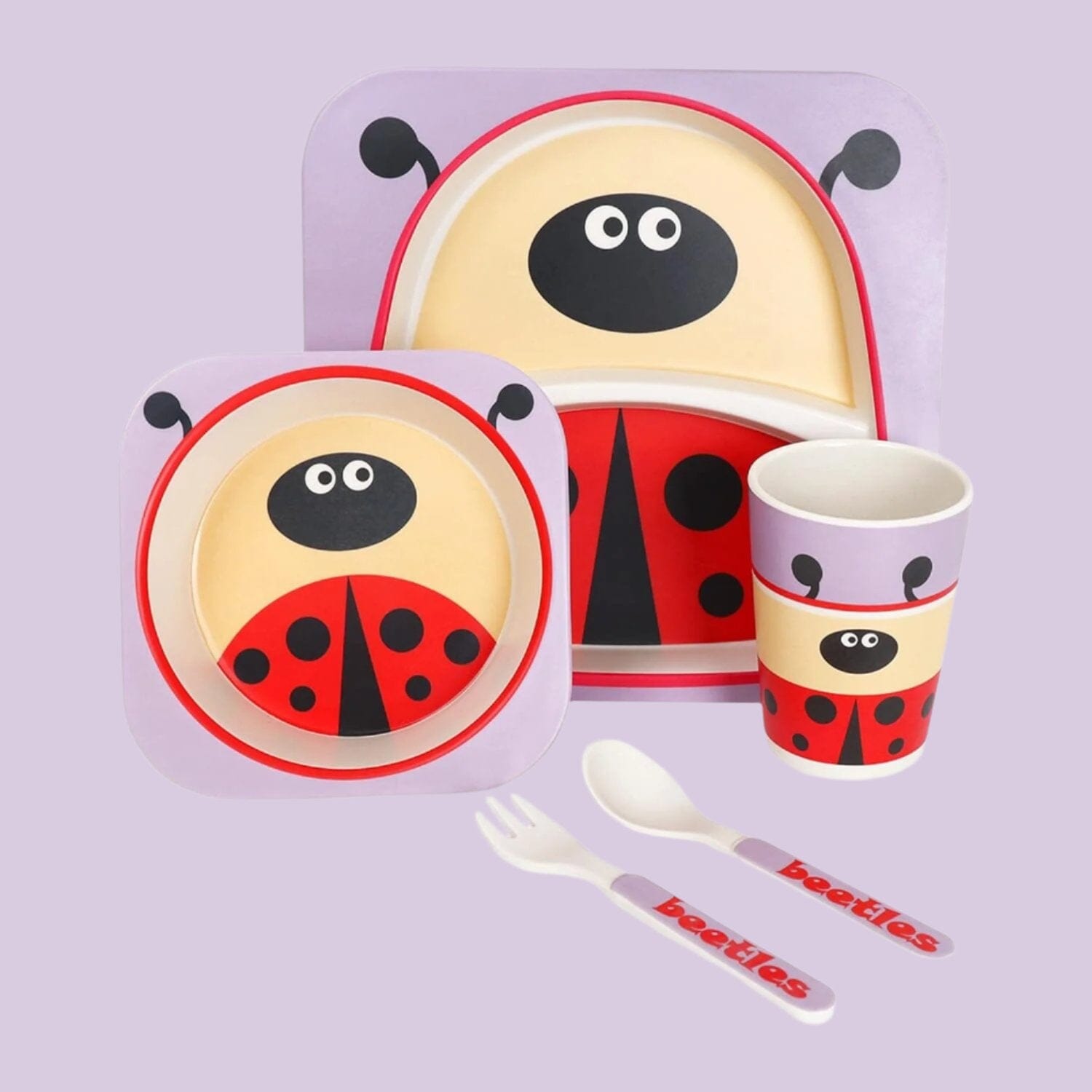 Vaisselle bebe - BambooKid™ - Coccinelle - christine proulx