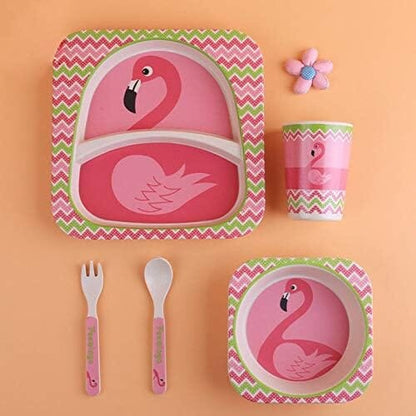 Vaisselle bebe - BambooKid™ - Flamant rose - christine proulx