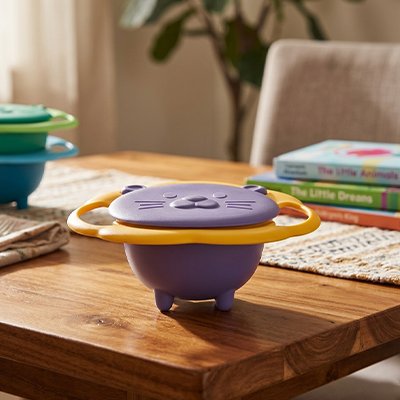 vaisselle bébé premier repas sûrs et amusant mauve