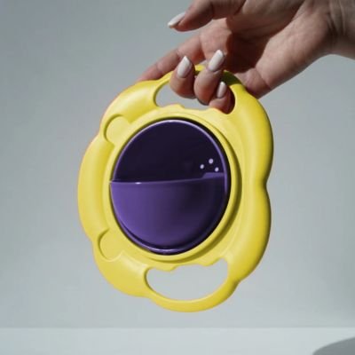 vaisselle bébé premier repas sûrs et amusant jaune