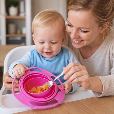 vaisselle bébé sécurité pratique maniable avec maman