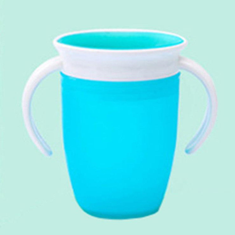 Verre bébé double pognées bleu