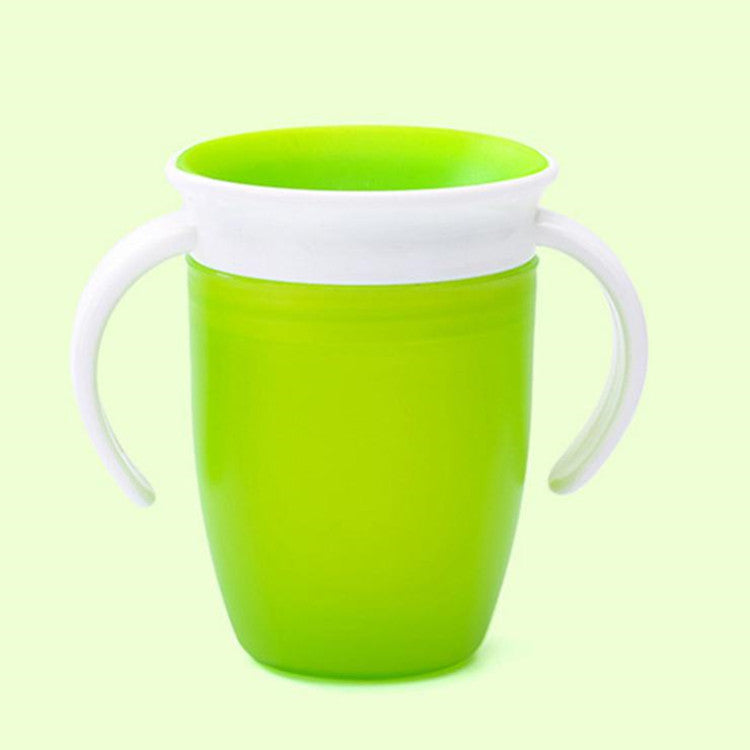 Verre bébé double pognées vert