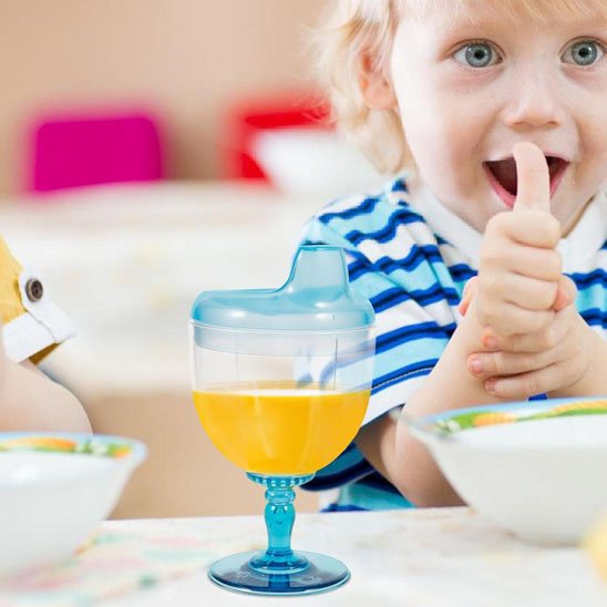 verre bebe ergonomique jaune