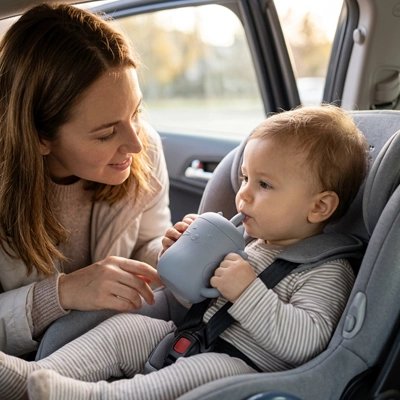 Verre bébé incassable avec maman