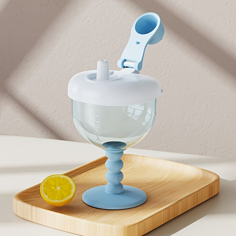 Verre paille bbé bleu