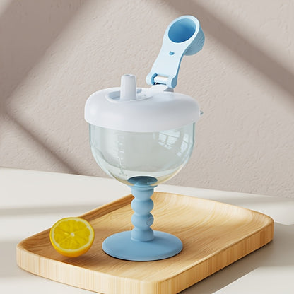 Verre paille bbé bleu